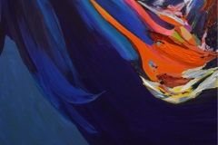"Serie Sobrevolando a San Juan I" (Oleo sobre tela 90 cm x 1,50 mts.)