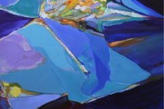 "Serie Sobrevolando a San Juan IV" (Oleo sobre tela 90 cm x 1,50 mts.)